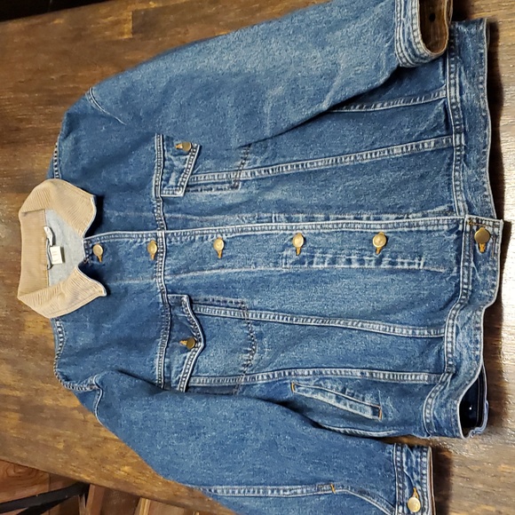 Clifford & Wills Blue Denim Jean Jacket w/ Corduroy Collar - Size Small - Picture 2 of 7